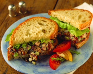 Smoked Chicken Salad with Onions and Dried Cherries