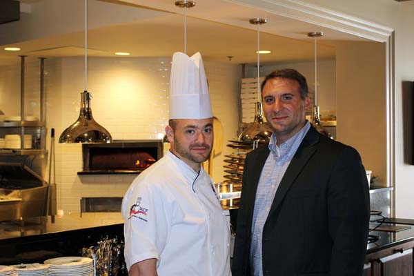 Farmington’s GM/COO, Joe Krenn (right), with Executive Chef Michael Matarazzo.