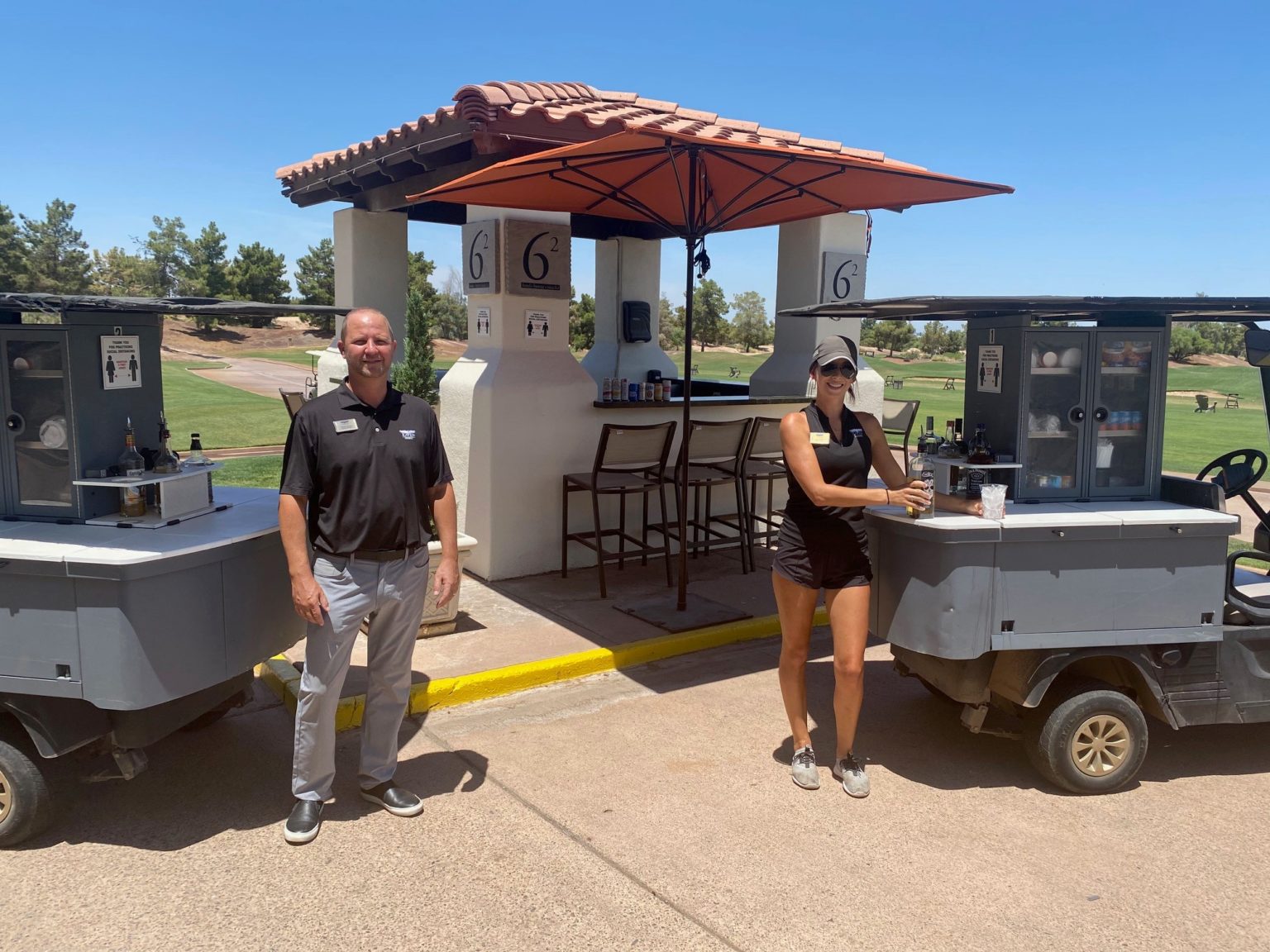 Beverage Carts for GrabandGo at Cowboys Golf Club and Ravens Golf